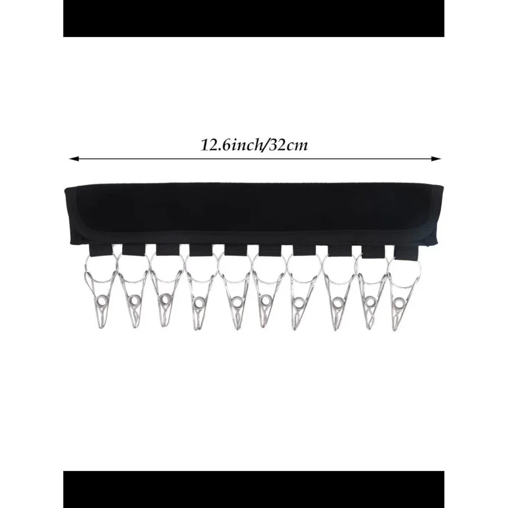 10-Clip Baseball Cap Organizer with Hanger